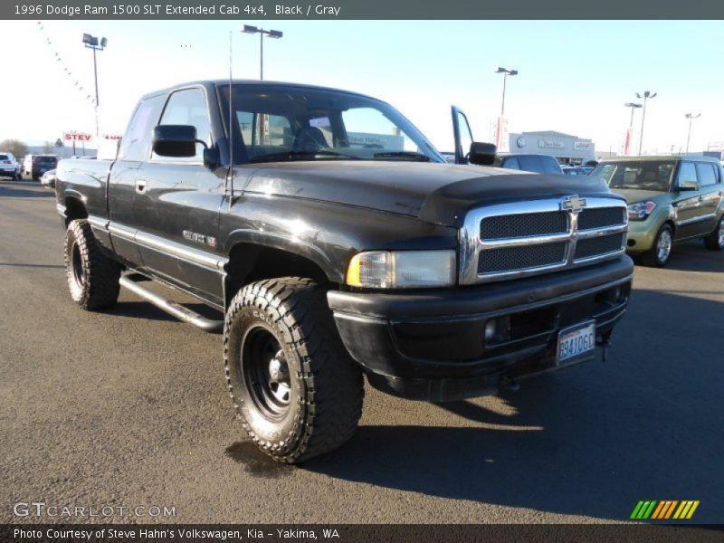 Black / Gray 1996 Dodge Ram 1500 SLT Extended Cab 4x4