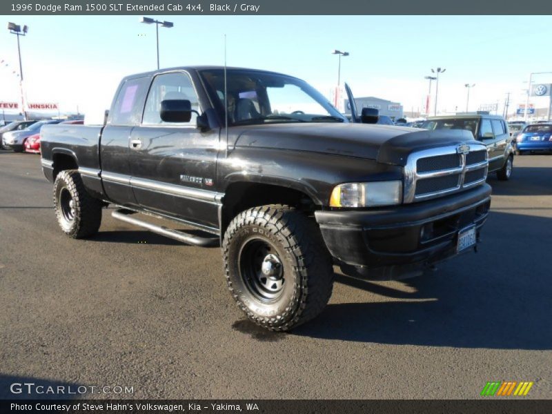 Black / Gray 1996 Dodge Ram 1500 SLT Extended Cab 4x4
