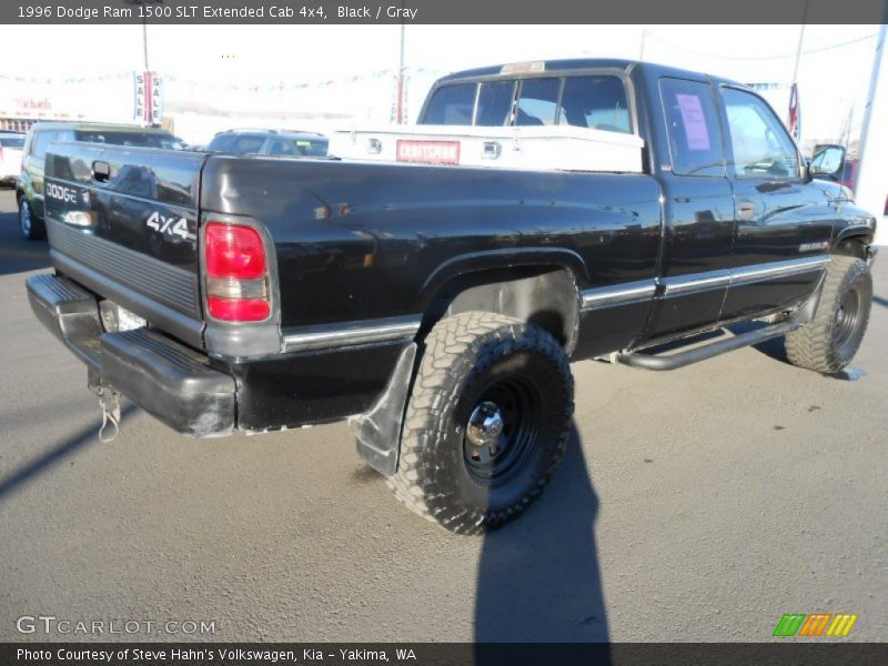 Black / Gray 1996 Dodge Ram 1500 SLT Extended Cab 4x4