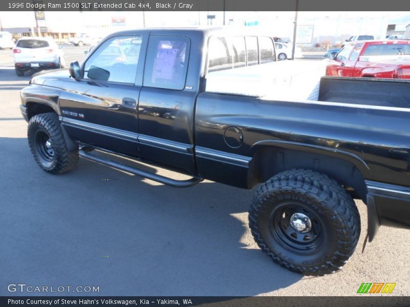 Black / Gray 1996 Dodge Ram 1500 SLT Extended Cab 4x4
