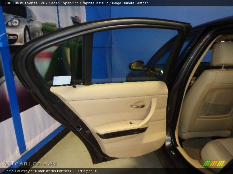 Sparkling Graphite Metallic / Beige Dakota Leather 2008 BMW 3 Series 328xi Sedan