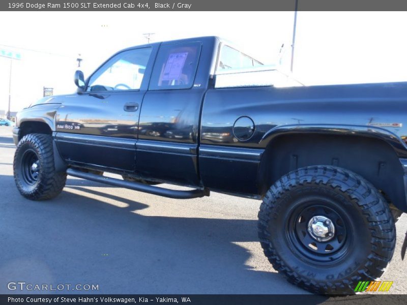 Black / Gray 1996 Dodge Ram 1500 SLT Extended Cab 4x4