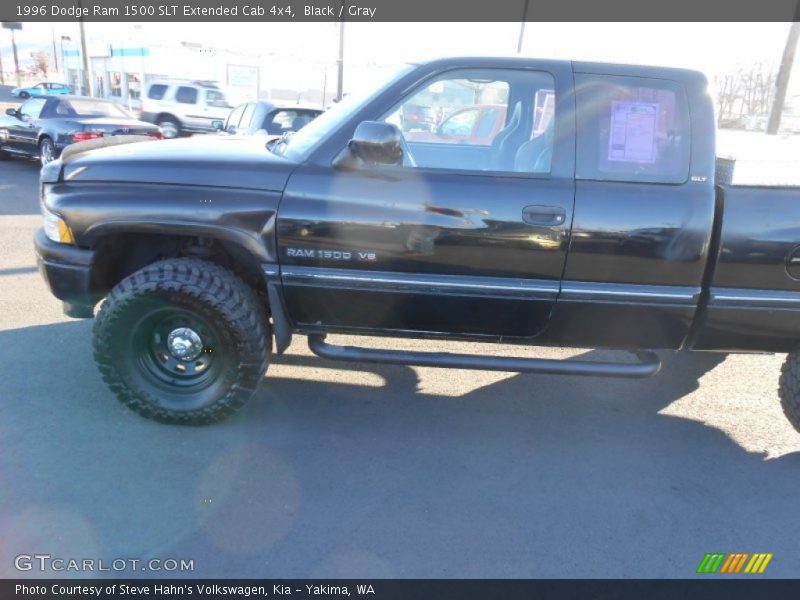 Black / Gray 1996 Dodge Ram 1500 SLT Extended Cab 4x4
