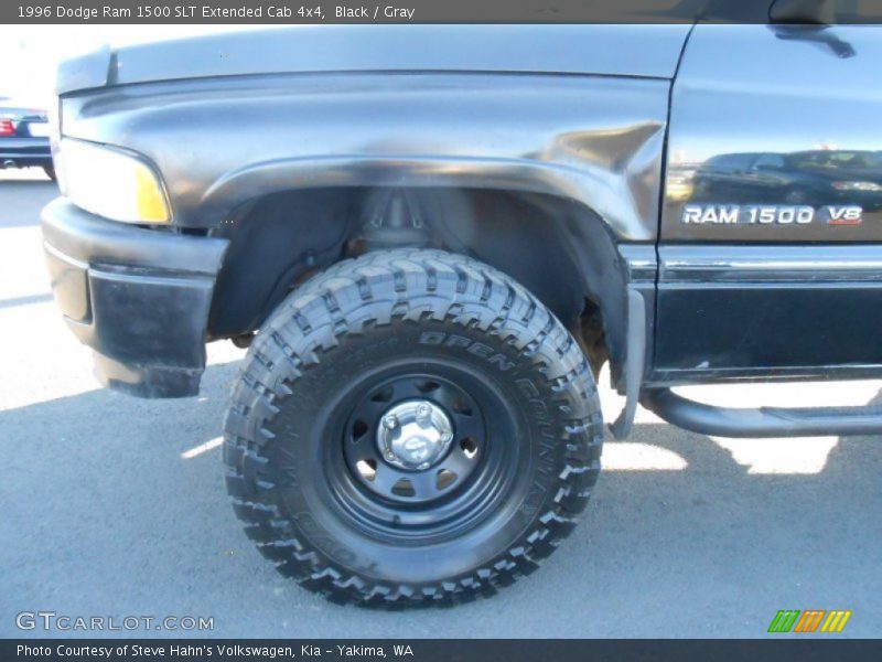 Black / Gray 1996 Dodge Ram 1500 SLT Extended Cab 4x4