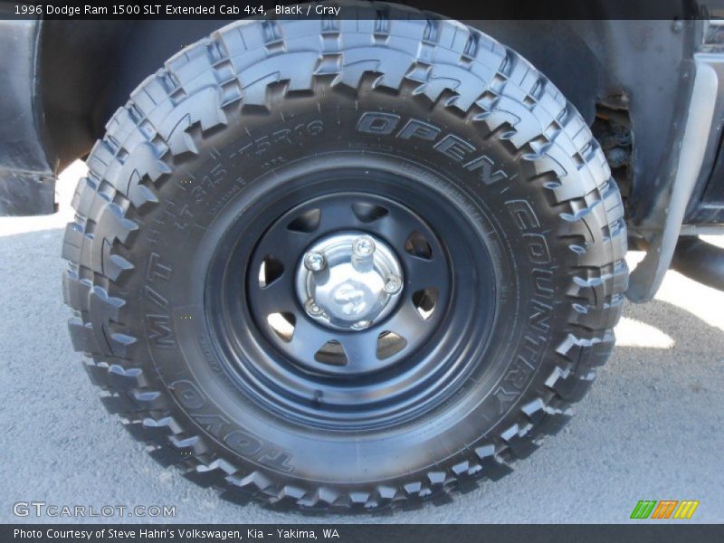 Black / Gray 1996 Dodge Ram 1500 SLT Extended Cab 4x4