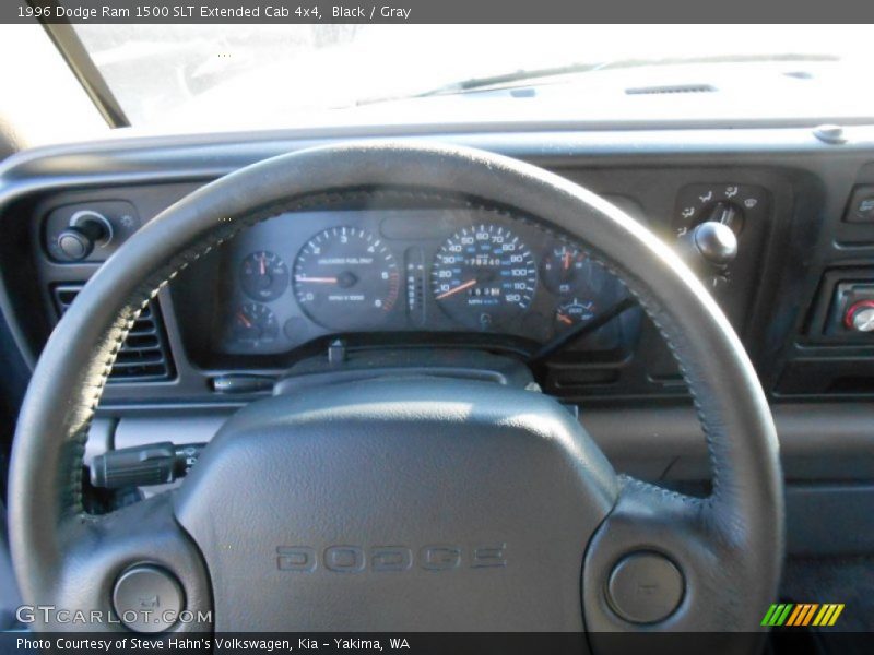 Black / Gray 1996 Dodge Ram 1500 SLT Extended Cab 4x4