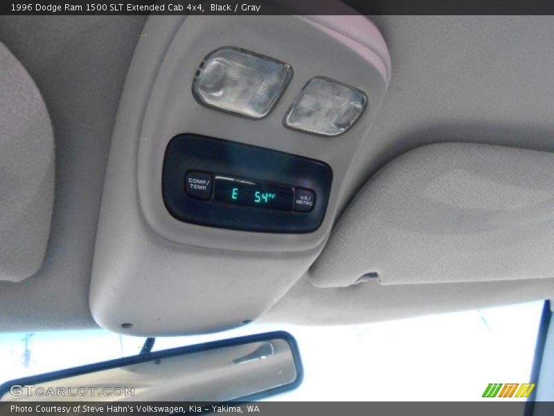Black / Gray 1996 Dodge Ram 1500 SLT Extended Cab 4x4