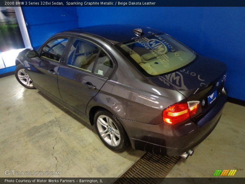 Sparkling Graphite Metallic / Beige Dakota Leather 2008 BMW 3 Series 328xi Sedan