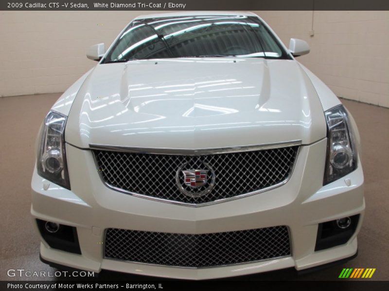 White Diamond Tri-Coat / Ebony 2009 Cadillac CTS -V Sedan
