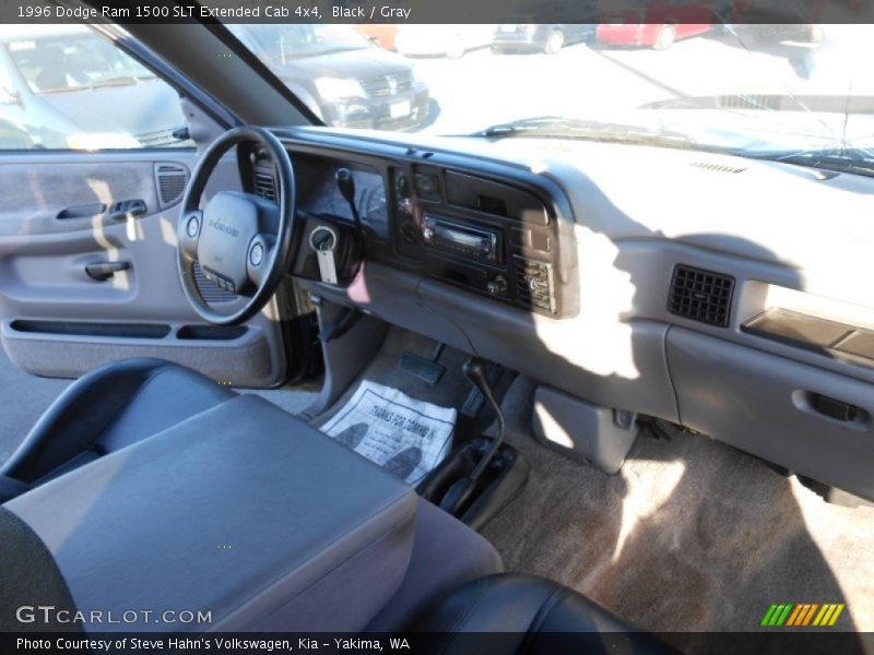 Black / Gray 1996 Dodge Ram 1500 SLT Extended Cab 4x4