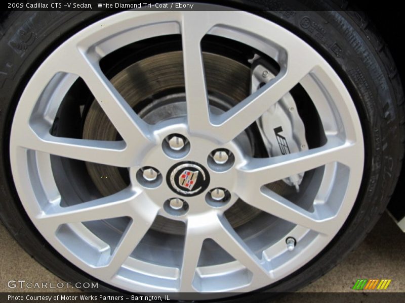 White Diamond Tri-Coat / Ebony 2009 Cadillac CTS -V Sedan