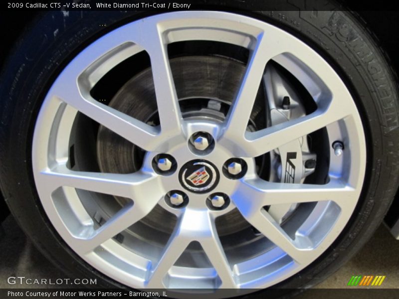 White Diamond Tri-Coat / Ebony 2009 Cadillac CTS -V Sedan