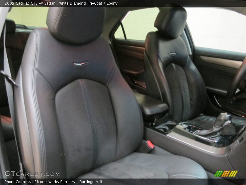 White Diamond Tri-Coat / Ebony 2009 Cadillac CTS -V Sedan