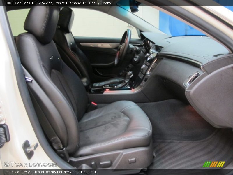 White Diamond Tri-Coat / Ebony 2009 Cadillac CTS -V Sedan