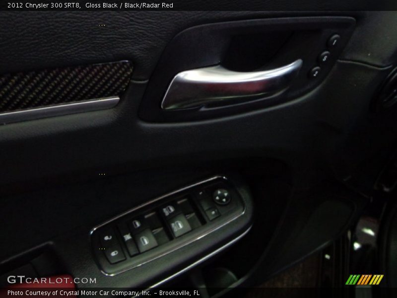 Gloss Black / Black/Radar Red 2012 Chrysler 300 SRT8
