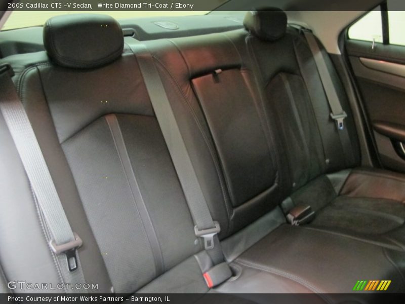 White Diamond Tri-Coat / Ebony 2009 Cadillac CTS -V Sedan