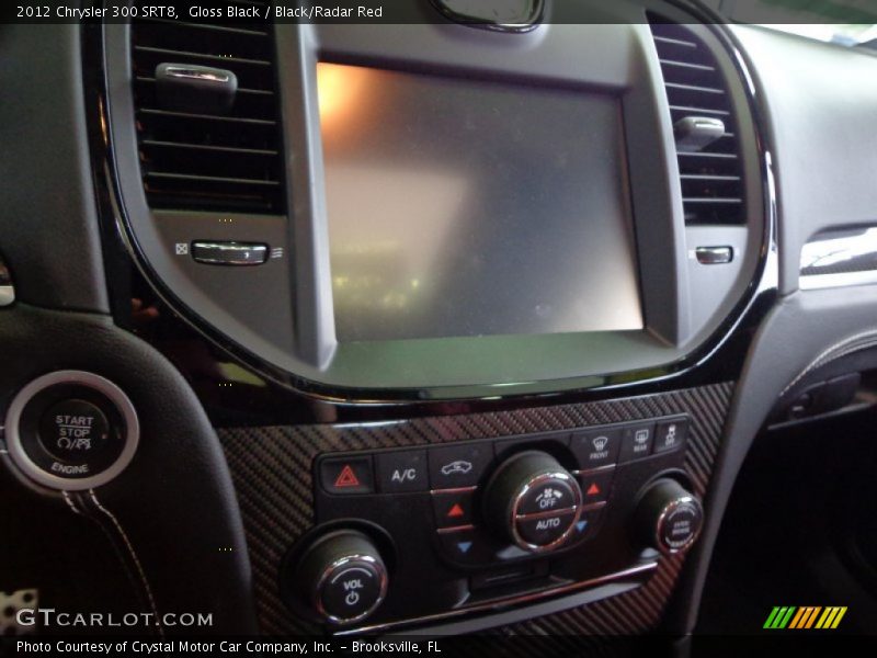 Gloss Black / Black/Radar Red 2012 Chrysler 300 SRT8