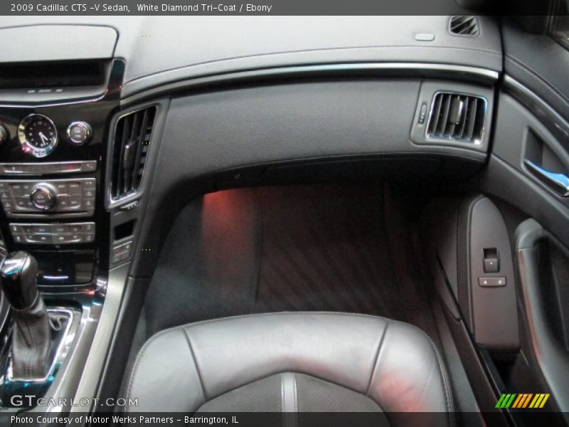 White Diamond Tri-Coat / Ebony 2009 Cadillac CTS -V Sedan