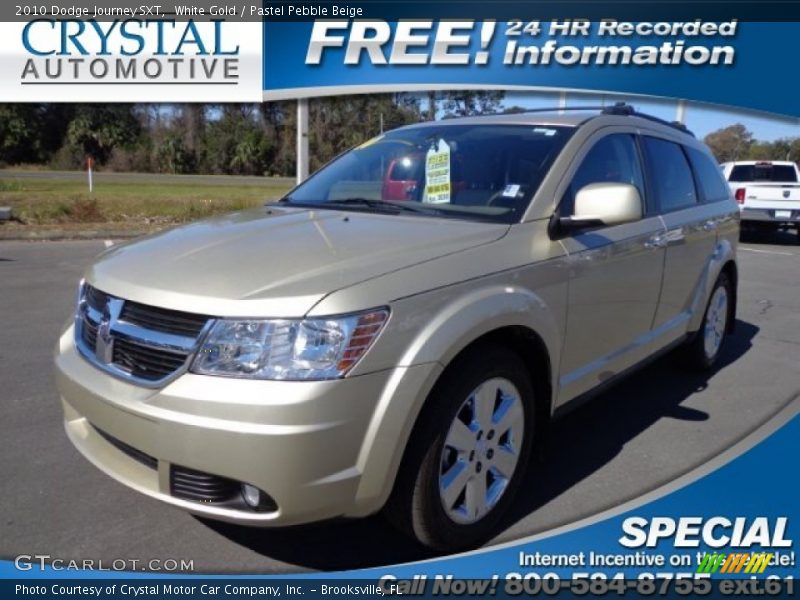 White Gold / Pastel Pebble Beige 2010 Dodge Journey SXT