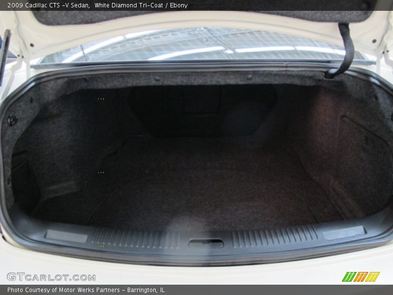 White Diamond Tri-Coat / Ebony 2009 Cadillac CTS -V Sedan