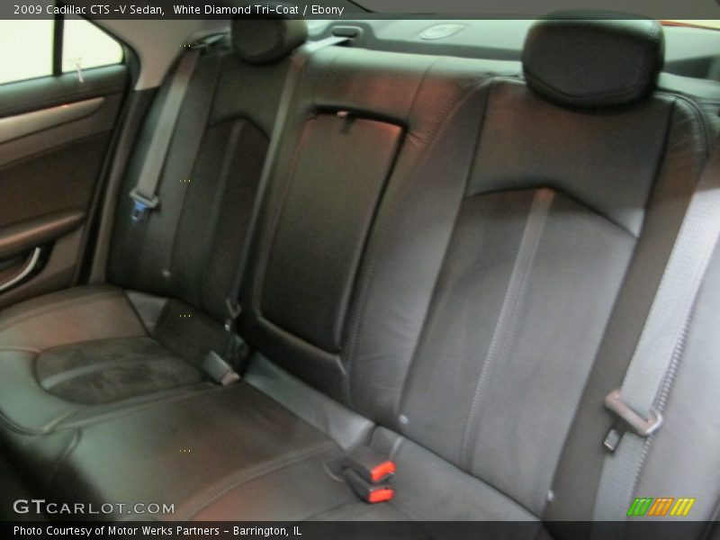 White Diamond Tri-Coat / Ebony 2009 Cadillac CTS -V Sedan