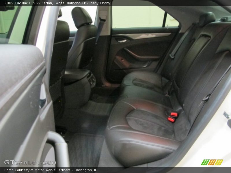 White Diamond Tri-Coat / Ebony 2009 Cadillac CTS -V Sedan