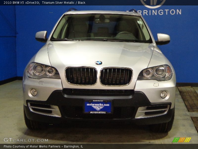 Titanium Silver Metallic / Black 2010 BMW X5 xDrive30i