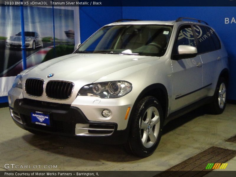 Titanium Silver Metallic / Black 2010 BMW X5 xDrive30i