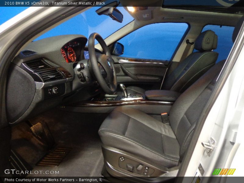 Titanium Silver Metallic / Black 2010 BMW X5 xDrive30i