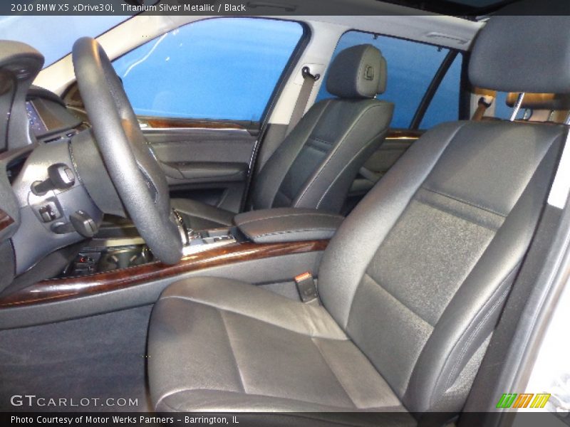 Titanium Silver Metallic / Black 2010 BMW X5 xDrive30i