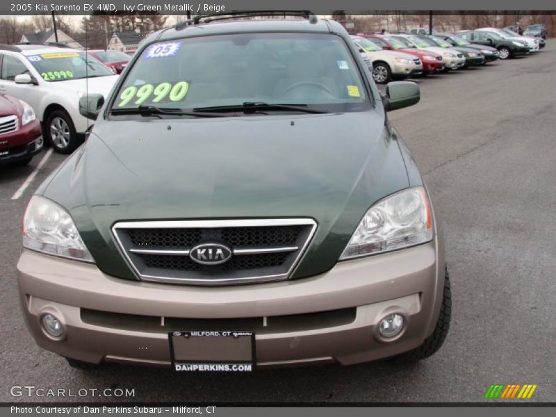 Ivy Green Metallic / Beige 2005 Kia Sorento EX 4WD