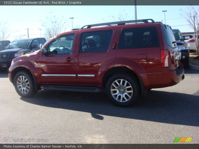 Red Brick / Graphite 2010 Nissan Pathfinder LE 4x4