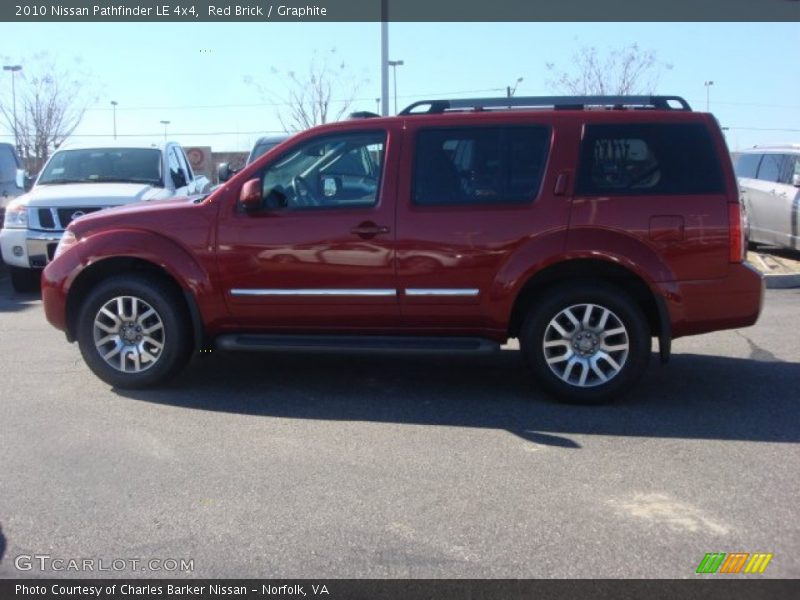 Red Brick / Graphite 2010 Nissan Pathfinder LE 4x4