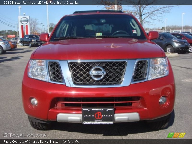 Red Brick / Graphite 2010 Nissan Pathfinder LE 4x4