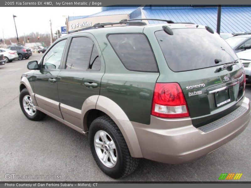 Ivy Green Metallic / Beige 2005 Kia Sorento EX 4WD
