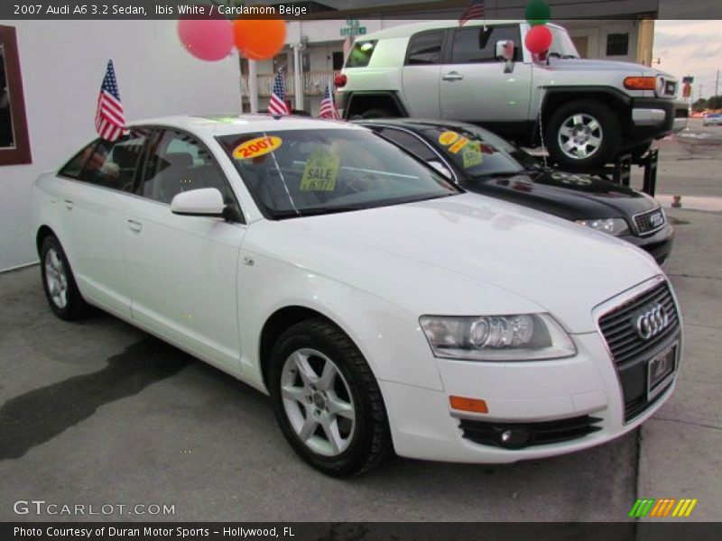 Ibis White / Cardamom Beige 2007 Audi A6 3.2 Sedan