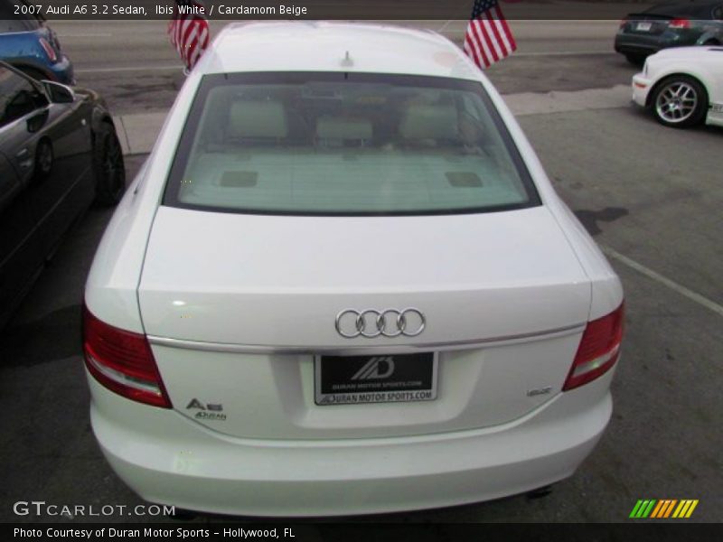 Ibis White / Cardamom Beige 2007 Audi A6 3.2 Sedan
