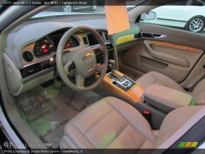 Ibis White / Cardamom Beige 2007 Audi A6 3.2 Sedan