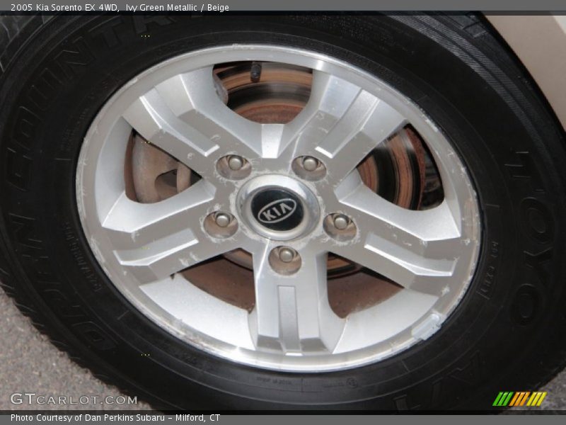 Ivy Green Metallic / Beige 2005 Kia Sorento EX 4WD