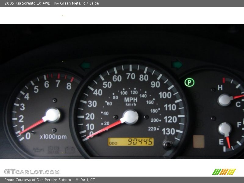 Ivy Green Metallic / Beige 2005 Kia Sorento EX 4WD