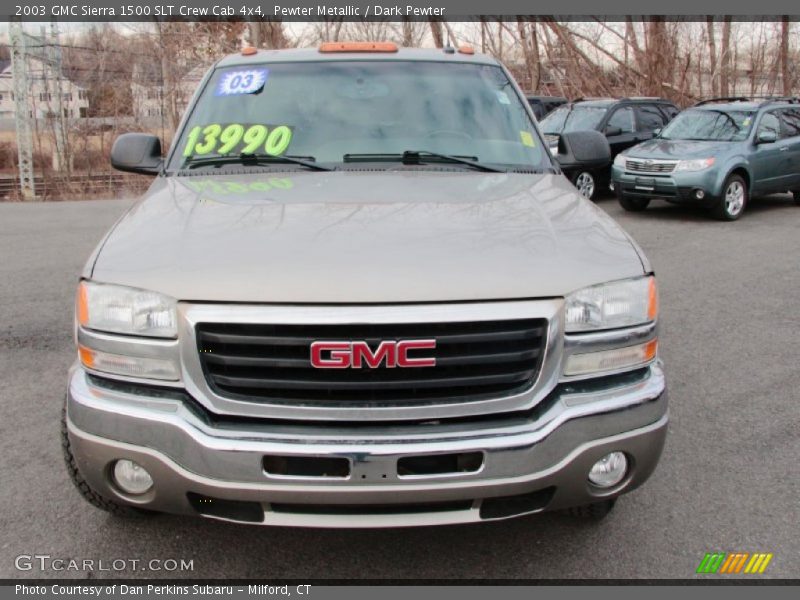 Pewter Metallic / Dark Pewter 2003 GMC Sierra 1500 SLT Crew Cab 4x4