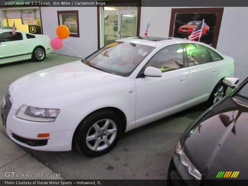 Ibis White / Cardamom Beige 2007 Audi A6 3.2 Sedan