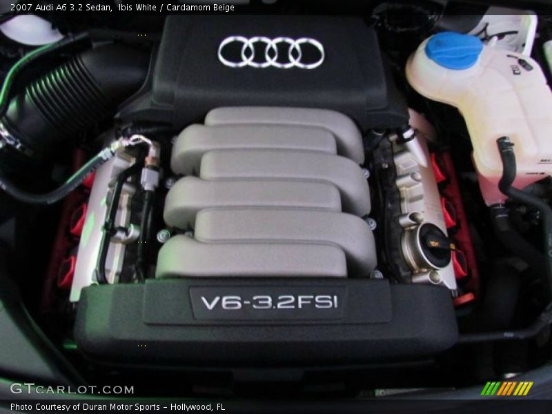Ibis White / Cardamom Beige 2007 Audi A6 3.2 Sedan