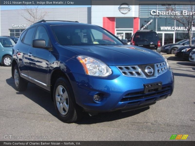 Indigo Blue Metallic / Gray 2011 Nissan Rogue S