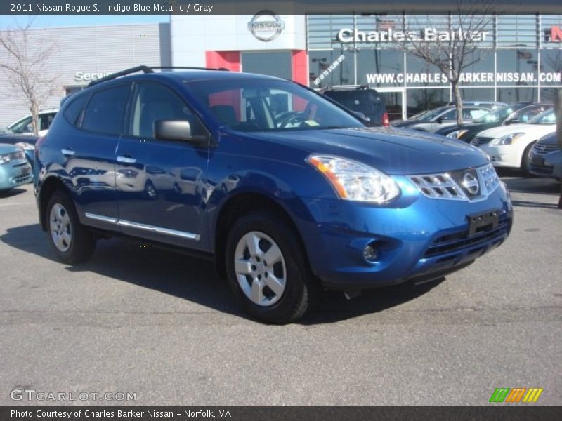 Indigo Blue Metallic / Gray 2011 Nissan Rogue S