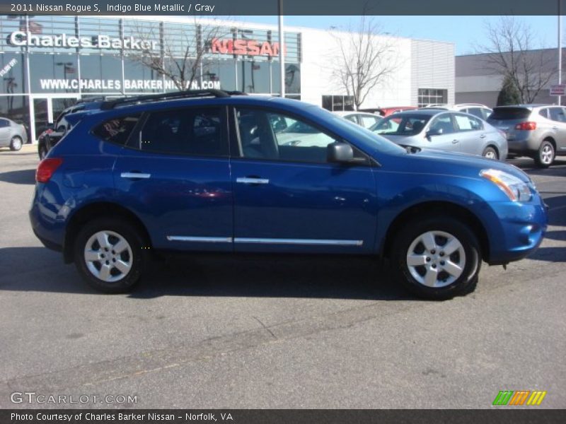 Indigo Blue Metallic / Gray 2011 Nissan Rogue S