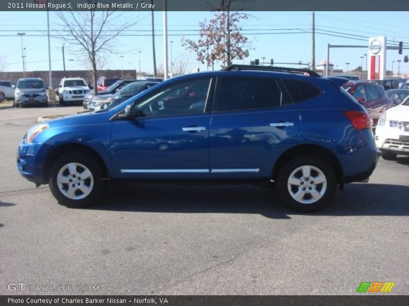 Indigo Blue Metallic / Gray 2011 Nissan Rogue S
