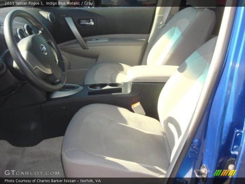 Indigo Blue Metallic / Gray 2011 Nissan Rogue S