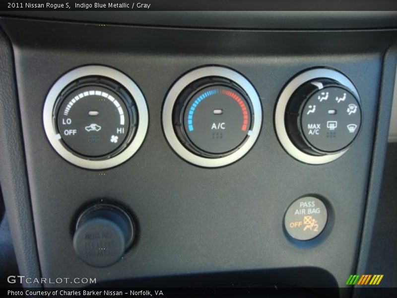 Indigo Blue Metallic / Gray 2011 Nissan Rogue S