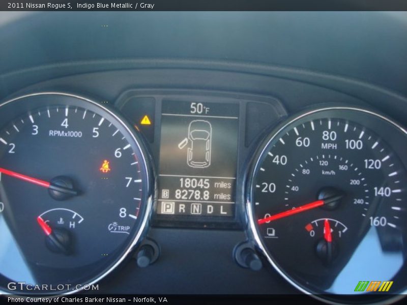 Indigo Blue Metallic / Gray 2011 Nissan Rogue S